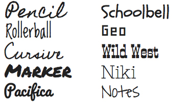 Fonts