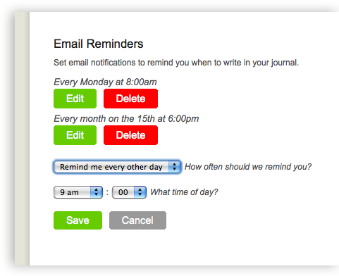 Email Reminders